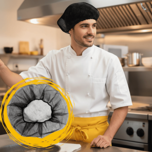 Gorros Malla Negra Naylon